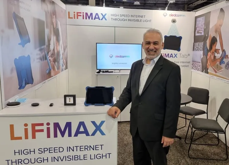Oledcomm’s LiFi at CES Las Vegas 2022